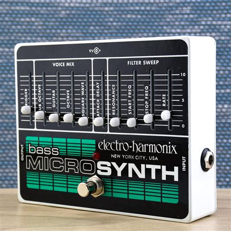 ehx micro synth steel box|electro Harmonix bass micro synthesizer.